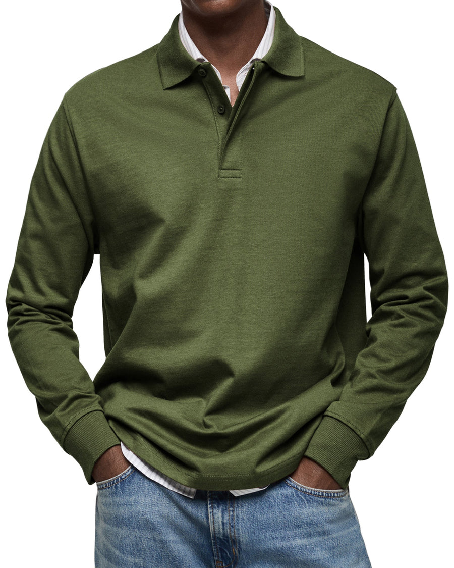 BRUNEL PARIS | POLO ÉLÉGANT À MANCHES LONGUES POUR HOMME