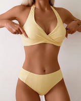 ENSEMBLE TANKINI RAYÉ BLEU POUR FEMME