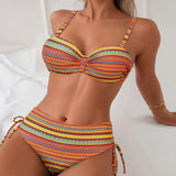 ENSEMBLE TANKINI IMPRIMÉ ETHNIQUE POUR FEMME