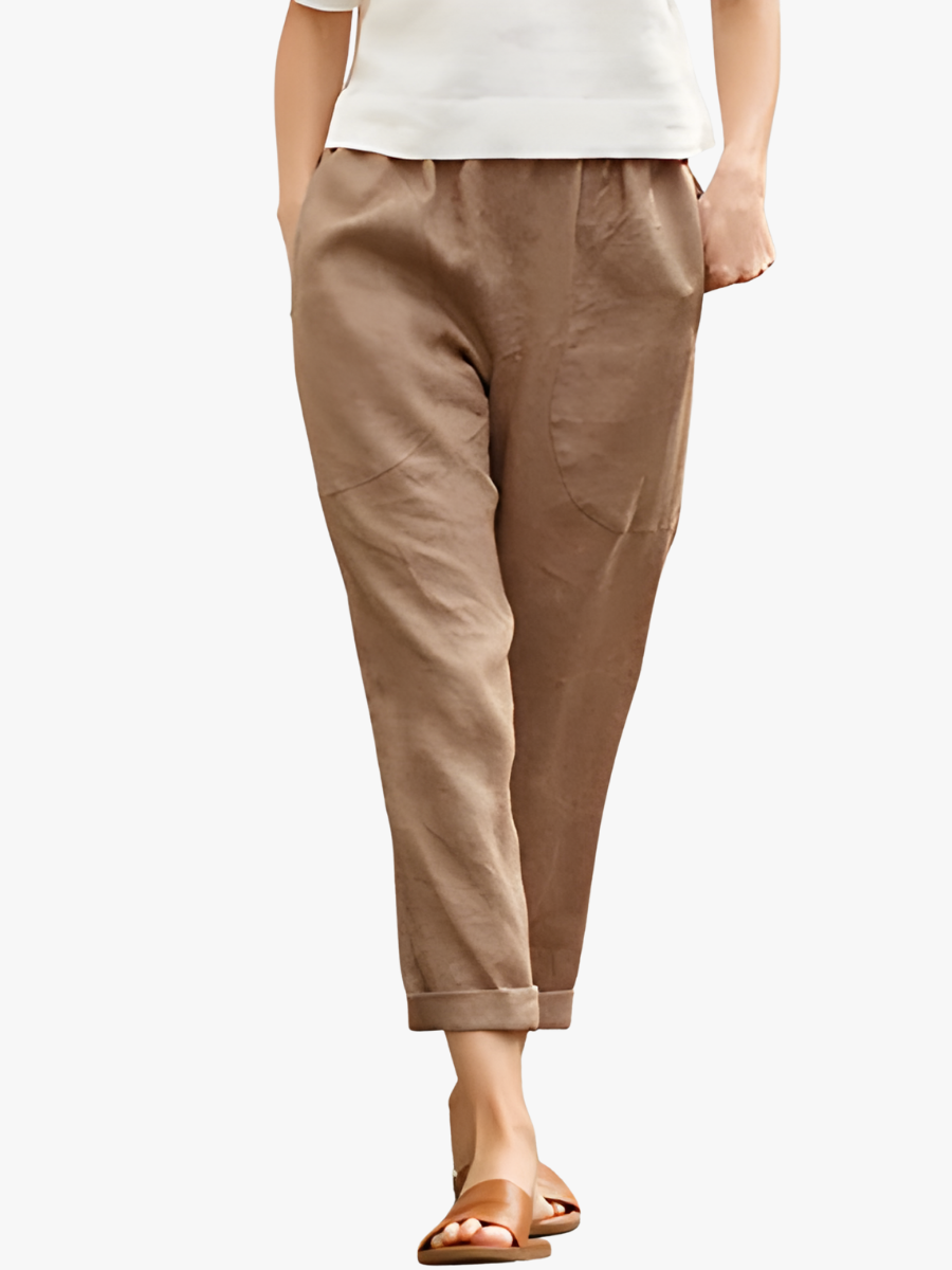 BRUNEL PARIS | PANTALON DROIT D'ÉTÉ POUR FEMMES