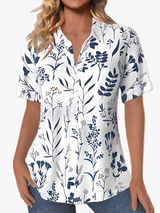 BRUNEL PARIS | BLOUSE IMPRIMÉE FEUILLES POUR FEMMES
