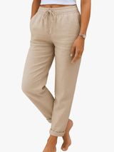 BRUNEL PARIS | PANTALON EN LIN EXTENSIBLE POUR FEMMES