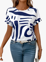BRUNEL PARIS | T-SHIRT IMPRIMÉ ABSTRAIT POUR FEMMES