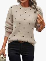 BRUNEL PARIS | PULL EN MAILLE À POIS POUR FEMME