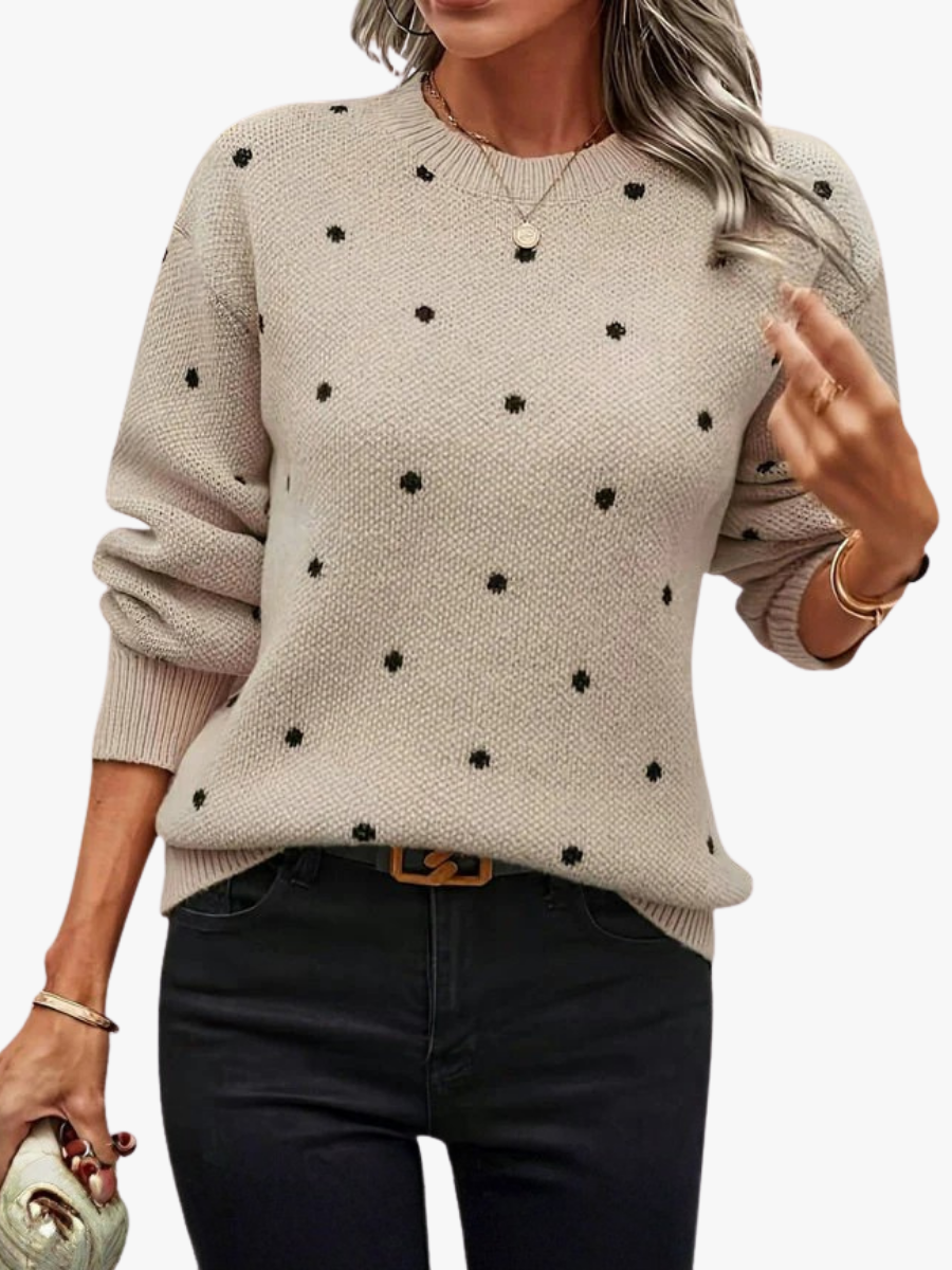 BRUNEL PARIS | PULL EN MAILLE À POIS POUR FEMME