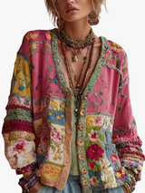 BRUNEL PARIS | GILET EN PATCHWORK FLORAL POUR FEMMES