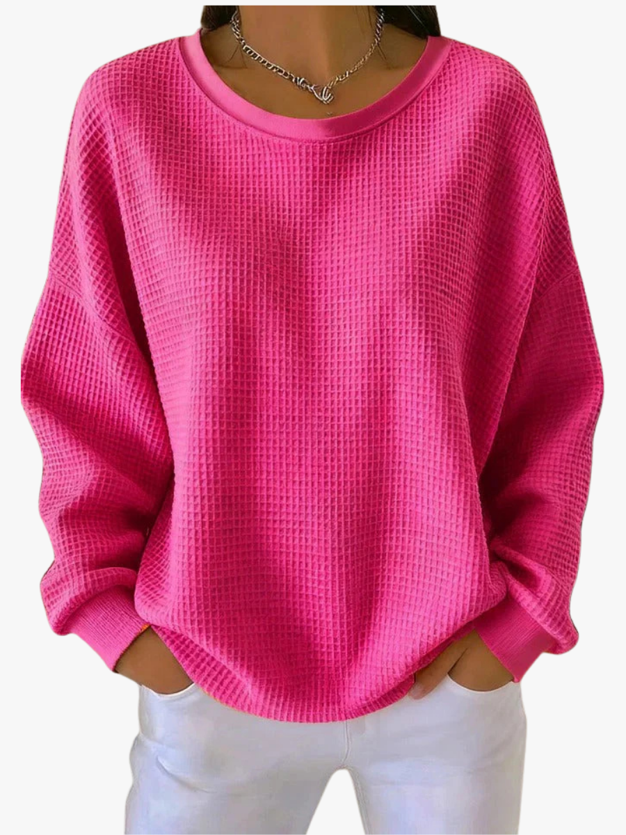 BRUNEL PARIS | PULL OVERSIZE EN MAILLE GAUFRÉE POUR FEMME