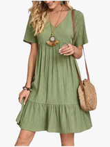 BRUNEL PARIS | ROBE D'ÉTÉ CHIC À MANCHES COURTES POUR FEMME