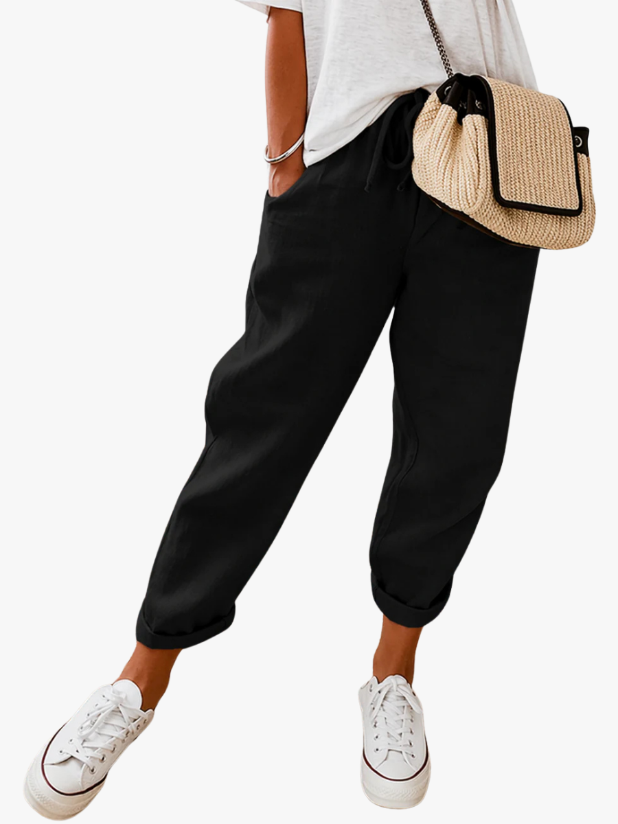 BRUNEL PARIS | PANTALON LIN DÉTENDU POUR FEMMES