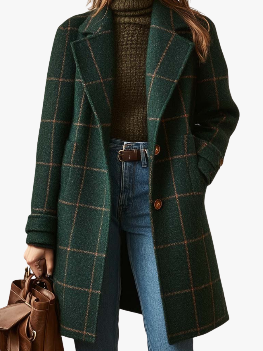 BRUNEL PARIS | MANTEAU À CARREAUX POUR FEMMES