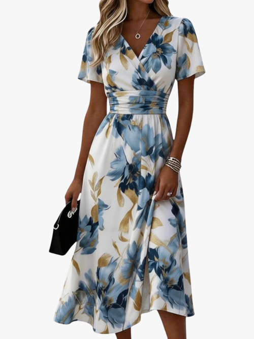 BRUNEL PARIS | ROBE FLORALE EN WRAP POUR FEMMES