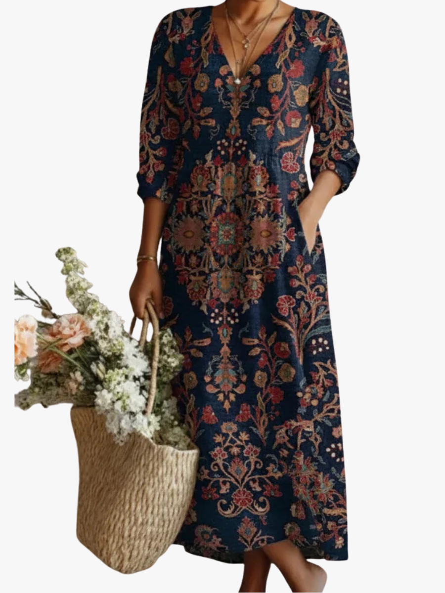 BRUNEL PARIS | ROBE IMPRIMÉE BOHO POUR FEMME