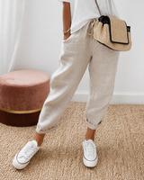 BRUNEL PARIS | PANTALON LIN DÉTENDU POUR FEMMES