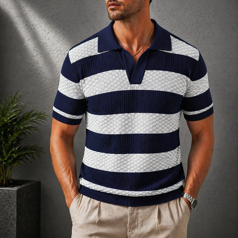 BRUNEL PARIS | Polo en maille rayé