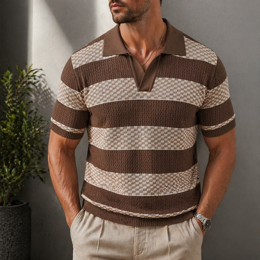 BRUNEL PARIS | Polo en maille rayé