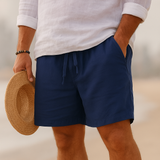 BRUNEL PARIS | Short en Lin Élégant à Ceinture Élastique