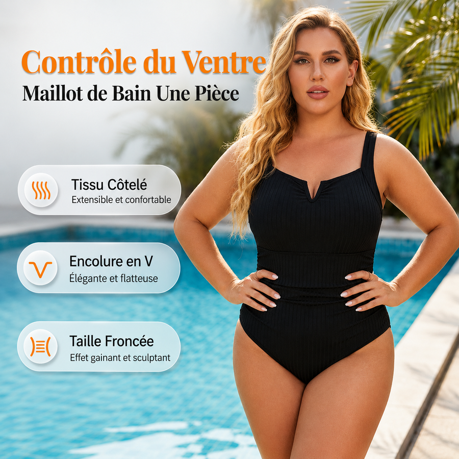 BRUNEL PARIS | Maillot Gainant Grande Taille – Ventre Plat