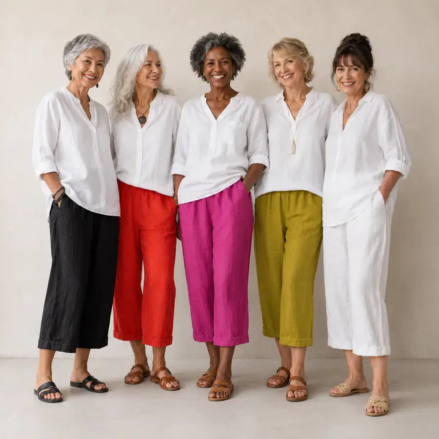 BRUNEL PARIS | Pantalon fluide en coton et lin