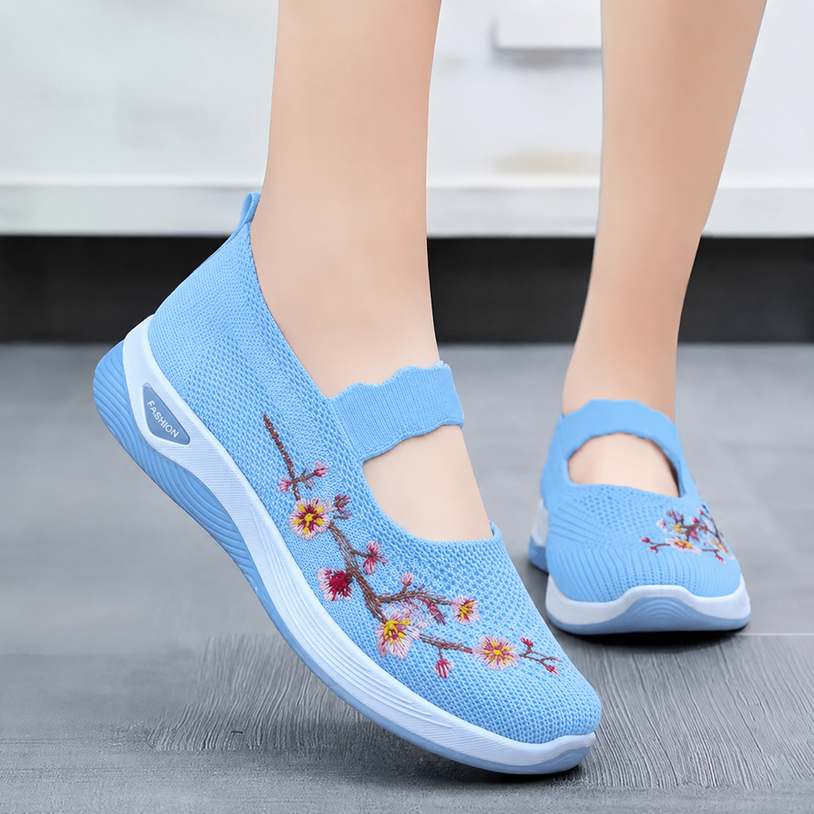 BRUNEL PARIS | BASKETS FLORALE EMBROIDÉES POUR FEMMES