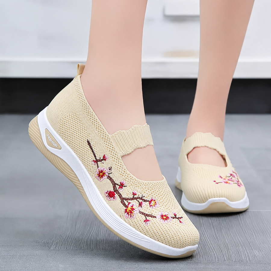 BRUNEL PARIS | BASKETS FLORALE EMBROIDÉES POUR FEMMES