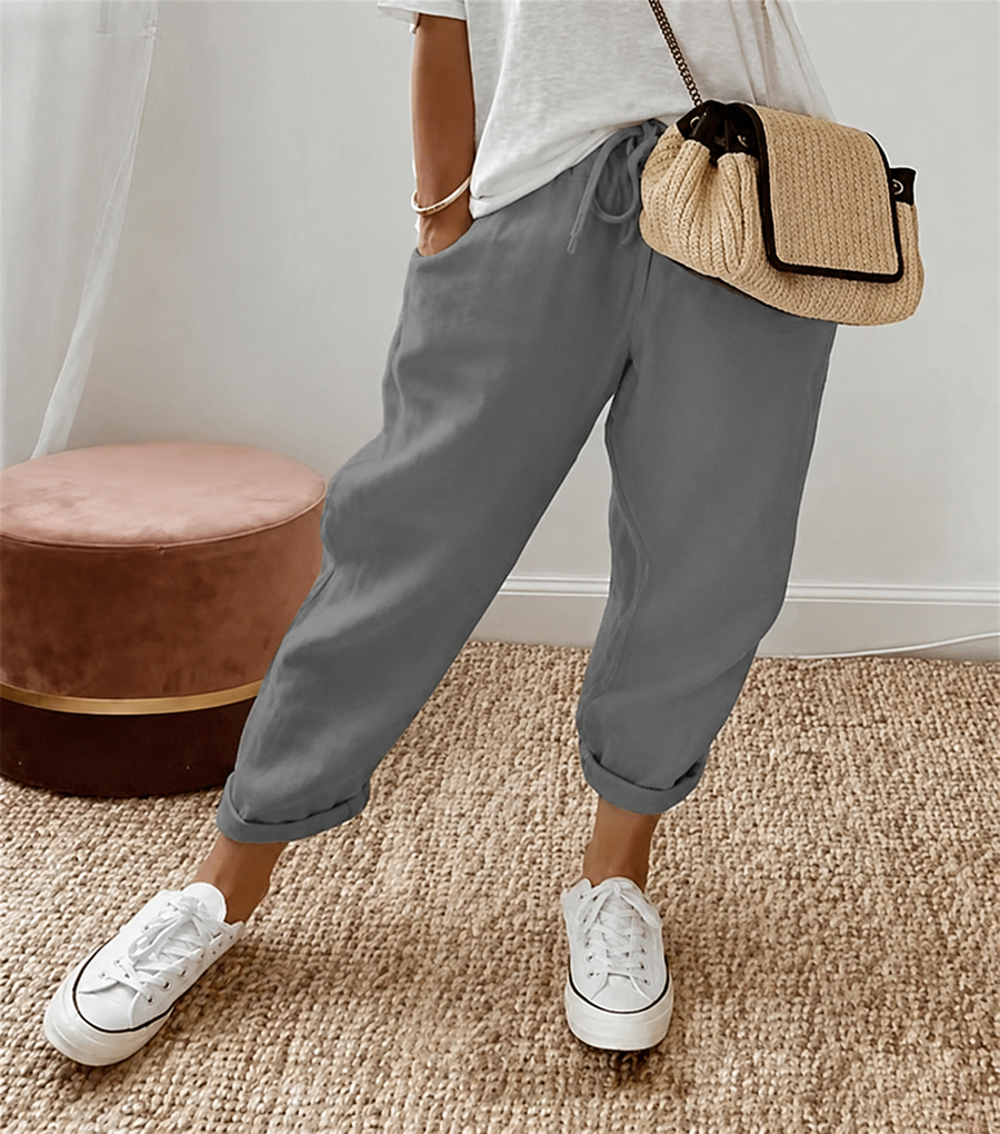 BRUNEL PARIS | PANTALON LIN DÉTENDU POUR FEMMES