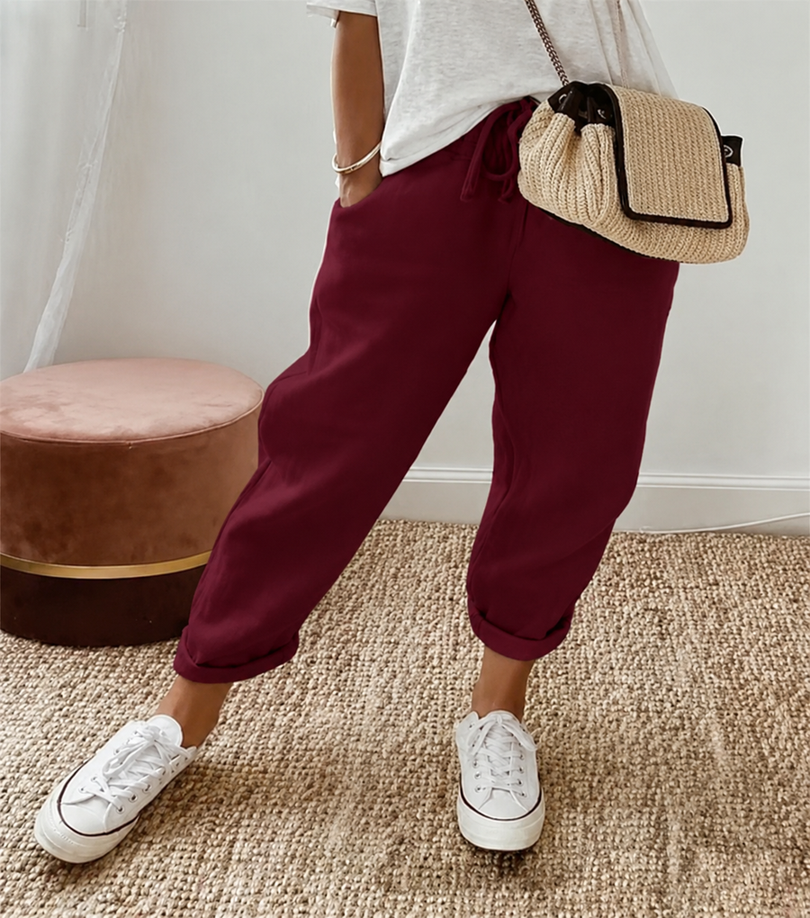 BRUNEL PARIS | PANTALON LIN DÉTENDU POUR FEMMES