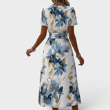 BRUNEL PARIS | ROBE MIDI FLORALE MODERNE POUR FEMMES