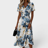 BRUNEL PARIS | ROBE MIDI FLORALE MODERNE POUR FEMMES