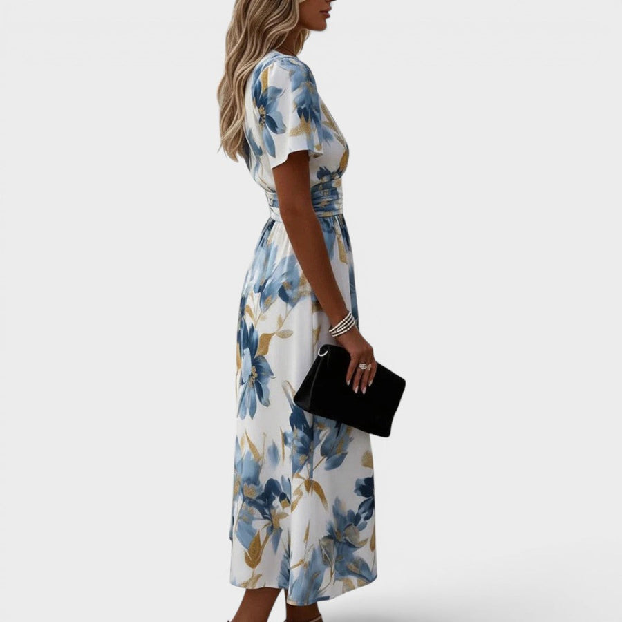 BRUNEL PARIS | ROBE MIDI FLORALE MODERNE POUR FEMMES