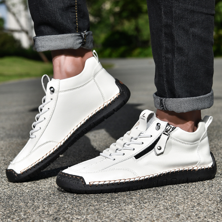 BRUNEL PARIS | CHAUSSURES EN NABUK AVEC ZIP POUR HOMME