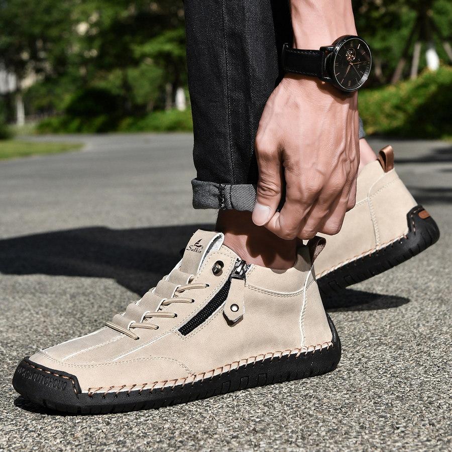 BRUNEL PARIS | CHAUSSURES EN NABUK AVEC ZIP POUR HOMME