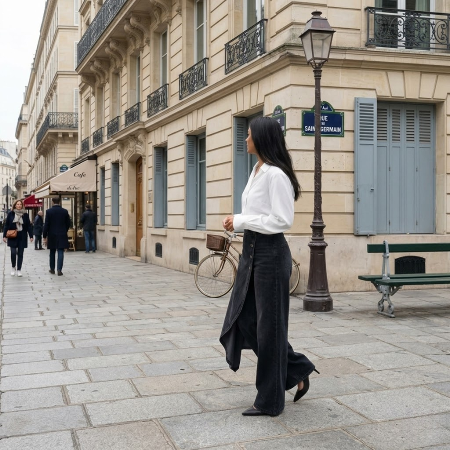 BRUNEL PARIS | JEAN LARGE POUR FEMME