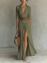 BRUNEL PARIS | ROBE MAXI ÉLÉGANTE POUR FEMME