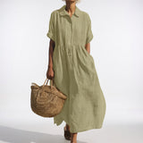 BRUNEL PARIS | Robe chemise fluide estivale