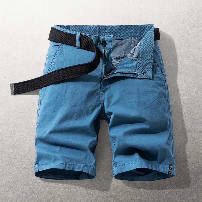 BRUNEL PARIS | Short Casual avec Ceinture Ajustable en Tissu