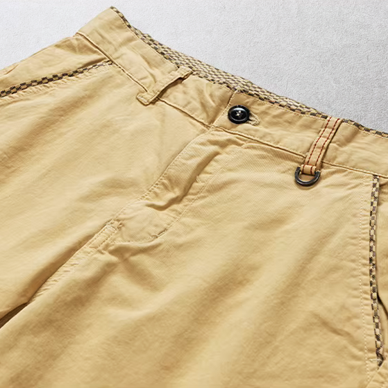BRUNEL PARIS | Short Casual avec Ceinture Ajustable en Tissu