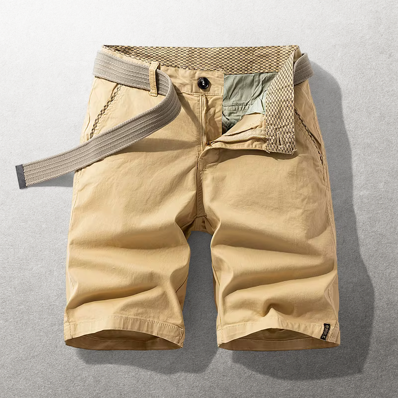 BRUNEL PARIS | Short Casual avec Ceinture Ajustable en Tissu