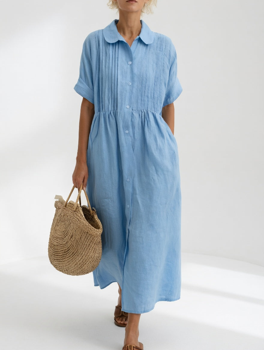 BRUNEL PARIS | Robe chemise fluide estivale