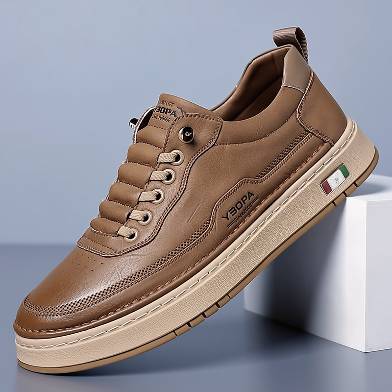 BRUNEL PARIS | Sneakers en Cuir à la Finition Italienne