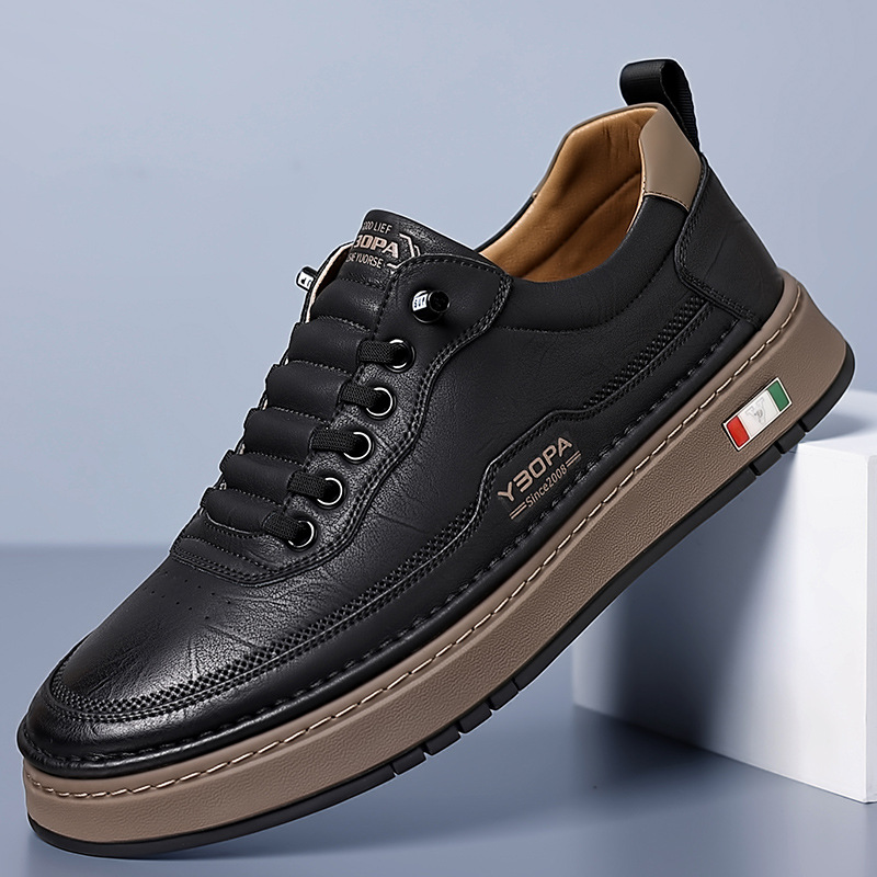 BRUNEL PARIS | Sneakers en Cuir à la Finition Italienne