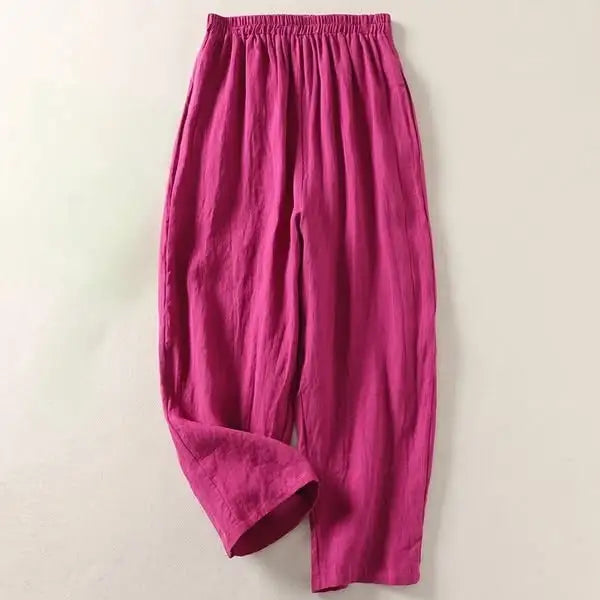 BRUNEL PARIS | Pantalon fluide en coton et lin