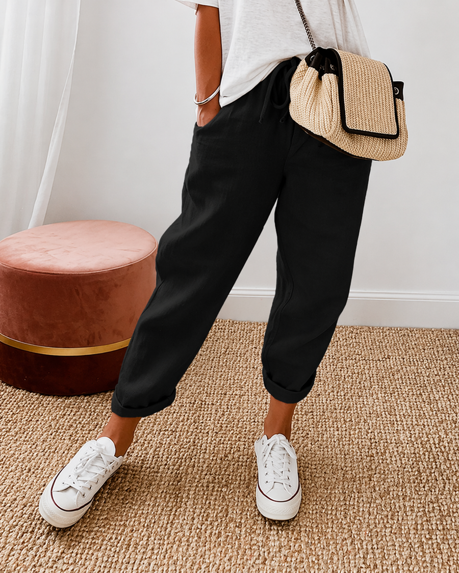 BRUNEL PARIS | PANTALON LIN DÉTENDU POUR FEMMES