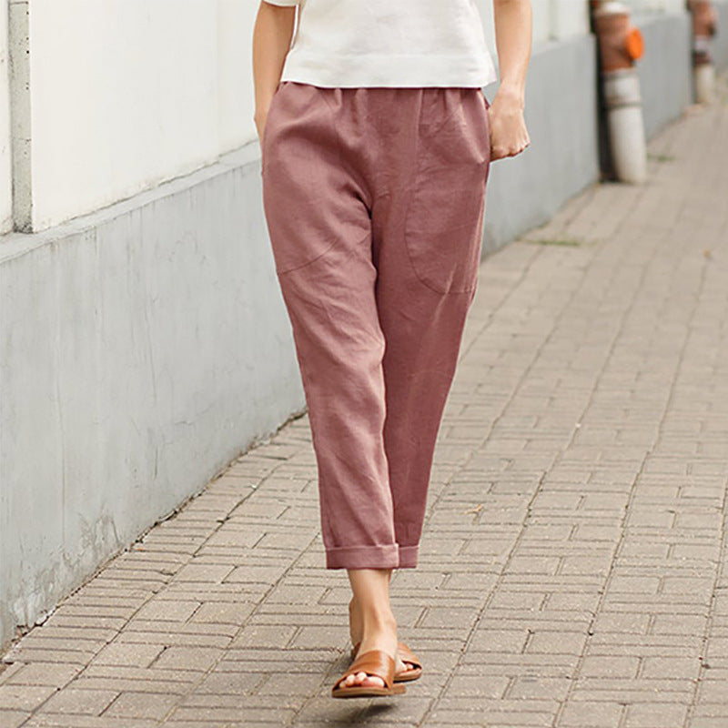 BRUNEL PARIS | PANTALON DROIT D'ÉTÉ POUR FEMMES