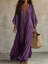 BRUNEL PARIS | ROBE MAXI AVEC DENTELLE POUR FEMMES