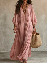 BRUNEL PARIS | ROBE MAXI AVEC DENTELLE POUR FEMMES