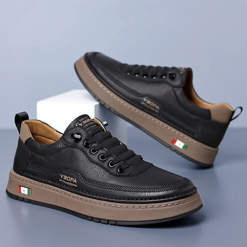 BRUNEL PARIS | Sneakers en Cuir à la Finition Italienne