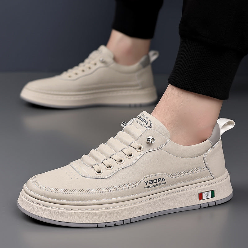 BRUNEL PARIS | Sneakers en Cuir à la Finition Italienne