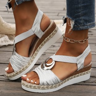 BRUNEL PARIS | SANDALES CLASSIQUES À TALON COMPENSÉ POUR FEMMES