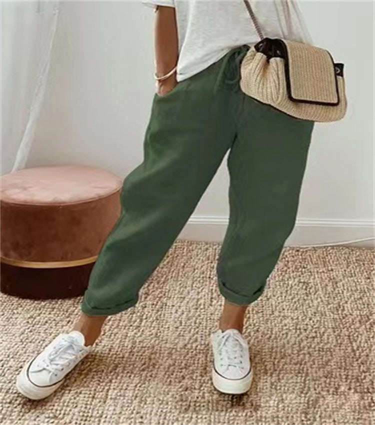 BRUNEL PARIS | PANTALON LIN DÉTENDU POUR FEMMES