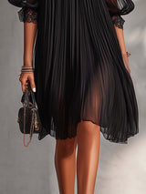 BRUNEL PARIS | Robe Longue Chiffon Col V